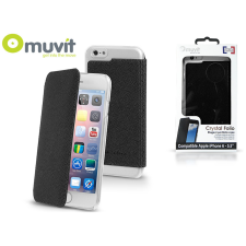 Muvit Apple iPhone 6 Plus/6S Plus hátlap - Muvit Crystal Folio - fekete tok és táska