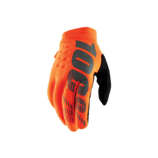 MX gyerek kesztyű 100% Brisker neon narancssárga/fekete L motoros kesztyű