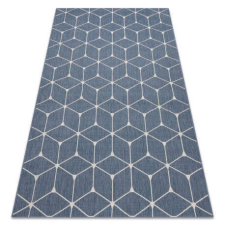 My carpet company kft Fonott sizal flat szőnyeg 48721/591 TAKARÓKA 3D kék 120x170 cm lakástextília