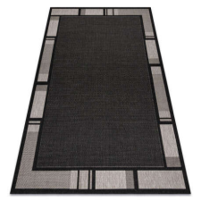 My carpet company kft Fonott sizal floorlux szőnyeg 20195 FEKETE / ezüst 200x290 cm lakástextília