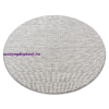 My carpet company kft Fonott sizal szőnyeg LOFT 21198 Kör boho elefántcsont/ezüst/taupe kerék 160 cm