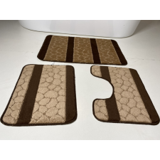 My carpet company kft Fürdőszobai szőnyeg 3 részes - barna köves fürdőszoba kiegészítő