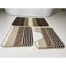 My carpet company kft Fürdőszobai szőnyeg 3 részes - bézs csíkos-kagyló fürdőszoba kiegészítő