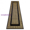 My carpet company kft Modern GLOSS szőnyeg, futószőnyeg 6776 86 elegáns, görög fekete / arany 80x200 cm
