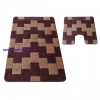 My carpet company kft Montana 2 részes fürdőszoba szett Bornova XL Brown Komplet (50 cm x 80 cm i 40 cm x 50 cm) szőnyeg