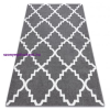 My carpet company kft Sketch szőnyeg - F343 szürke / fehér Lóhere Marokkói Trellis 240x330 cm