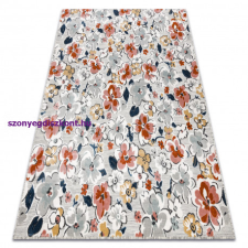My carpet company kft Szőnyeg BOTANIC 65239 Virágok, lapos szőtt - szürke 117x170 cm lakástextília