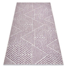 My carpet company kft Szőnyeg COLOR 47176260 SISAL vonalak, háromszögek, bézs / rózsaszín 120x170 cm lakástextília