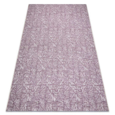 My carpet company kft Szőnyeg COLOR 47373260 SISAL vonalak, háromszögek, ibolya / bézs 160x230 cm lakástextília