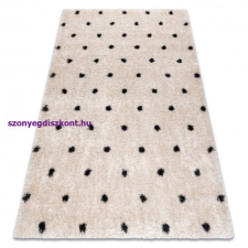 My carpet company kft Szőnyeg FLUFFY 2370 shaggy pontok - krém / antracit 120x170 cm lakástextília