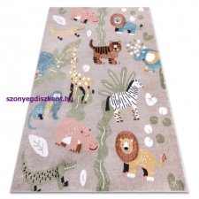 My carpet company kft Szőnyeg FUN Africa gyerekeknek, állatok, Afrika bézs 120x170 cm lakástextília