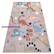 My carpet company kft Szőnyeg FUN Dino gyerekeknek, Dinoszauruszok bézs 140x190 cm lakástextília