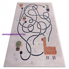 My carpet company kft Szőnyeg FUN Game gyerekeknek, játék, láma bézs 160x220 cm lakástextília