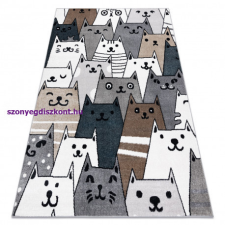 My carpet company kft Szőnyeg FUN Gatti gyerekeknek, macskák, állatok színes 140x190 cm lakástextília