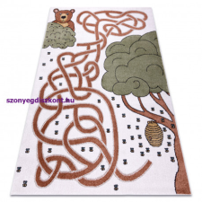 My carpet company kft Szőnyeg FUN Honey gyerekeknek, medve, méhek krém 120x170 cm lakástextília