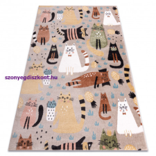 My carpet company kft Szőnyeg FUN Kittens gyerekeknek, macskák bézs 80x150 cm lakástextília