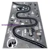 My carpet company kft Szőnyeg FUN Route gyerekeknek, utca, állatok szürke 120x170 cm