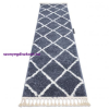 My carpet company kft Szőnyeg, futószőnyeg BERBER CROSS szürke -80x200 cm