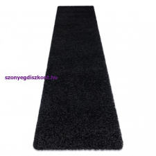 My carpet company kft Szőnyeg, futószőnyeg SOFFI shaggy 2cm fekete -60x100 cm lakástextília