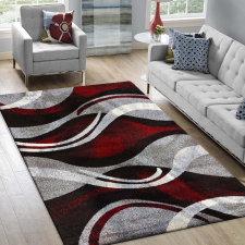 My carpet company kft Szőnyeg OTTO 01 szürke-piros 160 x 220 cm lakástextília