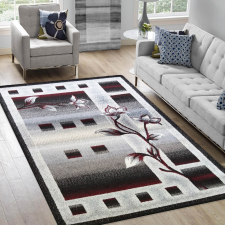 My carpet company kft Szőnyeg OTTO 02 szürke-piros 120 x 170 cm lakástextília