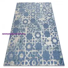 My carpet company kft Szőnyeg SOLE D3881 lapos szövött kék / bézs 200x290 cm lakástextília