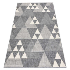 My carpet company kft Szőnyeg SPRING 20409332 háromszögek szizál, hurkolt - szürke 80x150 cm lakástextília