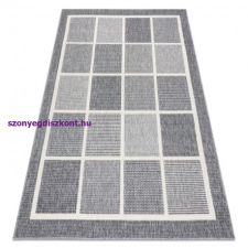 My carpet company kft Szőnyeg SPRING 20426332 négyzetek, szizál, hurkolt - szürke 80x150 cm lakástextília