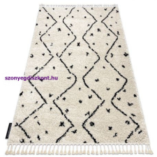 My carpet company kft Szőnyeg TETUAN B751 cikcakk krém Rojt shaggy 180x270 cm lakástextília