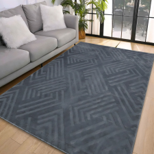 My carpet Den. Deluxy rombusz Antracit Puha Szőnyeg 80x150cm-hátul gumis lakástextília
