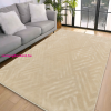 My carpet Den. Deluxy rombusz Bézs Puha Szőnyeg 200x290cm-hátul gumis