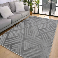 My carpet Den. Deluxy rombusz Szürke Puha Szőnyeg 120x170cm-hátul gumis lakástextília