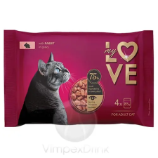  My Love alut.macskáknak Nyúlhús.4x85g macskaeledel