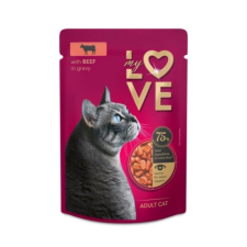 My Love alutasakos felnőtt macskaeledel marha szószban 85g macskaeledel