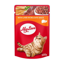 My Love Alutasakos Macskaeledel Máj Ízletes Szószban 100g macskaeledel