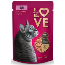  My Love Alutasakos Macskaeledel Pulyka szószban 24x85g macskaeledel