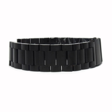 Mybandz 22SKU341 KLASSZIKUS FÉM ÓRASZÍJ / FEKETE / 22MM okosóra kellék