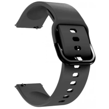 Mybandz Szilikon óraszíj fém csattal 20mm fekete okosóra kellék