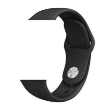 Mybandz szilikon óraszíj gömb csattal 20mm fekete (20SKU6111) (20SKU6111) okosóra kellék