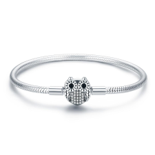  MyCharm Bagoly 925 Ezüst Női Charm Karkötő – 19 cm karkötő