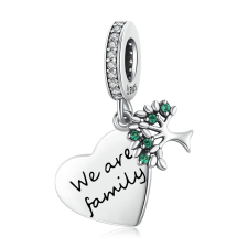  MyCharm Életfa Családfa Szívvel 925 Ezüst Charm & Medál medál