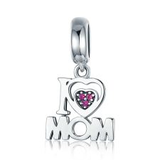  MyCharm I Love Mom 925 Ezüst Charm & Medál medál