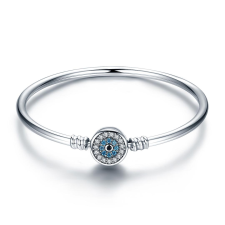  MyCharm Varázsszem 925 Ezüst Női Charm Karkötő Karperec – 17 cm karkötő