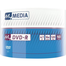 MYMEDIA DVD-R lemez, 4,7 GB, 16x, zsugor csomagolás, MYMEDIA írható és újraírható média