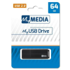 MYMEDIA Pendrive, 64GB, USB 2.0, MYMEDIA (by VERBATIM) (UM64G)