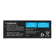 MyPhone BM-21 Gyári akkumulátor 1500 mAh mobiltelefon akkumulátor