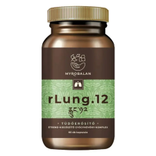Myrobalan rLung.12 tüdőerősítő és tüdőtisztító gyógynövény-komplex kapszlua 60db vitamin és táplálékkiegészítő