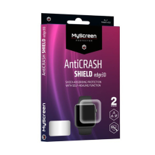Myscreen ANTI CRASH EDGE képernyővédő fólia (3D, full cover, íves, karcálló, ütésálló, 0.2 mm, 6H) ÁTLÁTSZÓ [Apple Watch Series 7 45mm] okosóra kellék