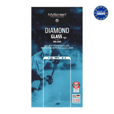 Myscreen DIAMOND GLASS EDGE képernyővédő üveg (2.5D, full glue, teljes felületén tapad, karcálló, 0.33 mm, 9H) FEHÉR [Apple iPhone SE 3 ... mobiltelefon kellék