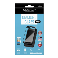 Myscreen DIAMOND GLASS EDGE képernyővédő üveg (2.5D, íves, karcálló, 0.33 mm, 9H) FEKETE Honor 90 5G mobiltelefon kellék